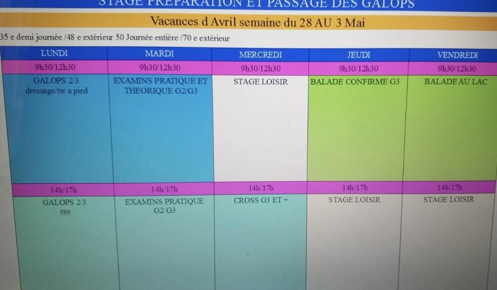 Vacances Pâques programme 2025 2eme semaine 