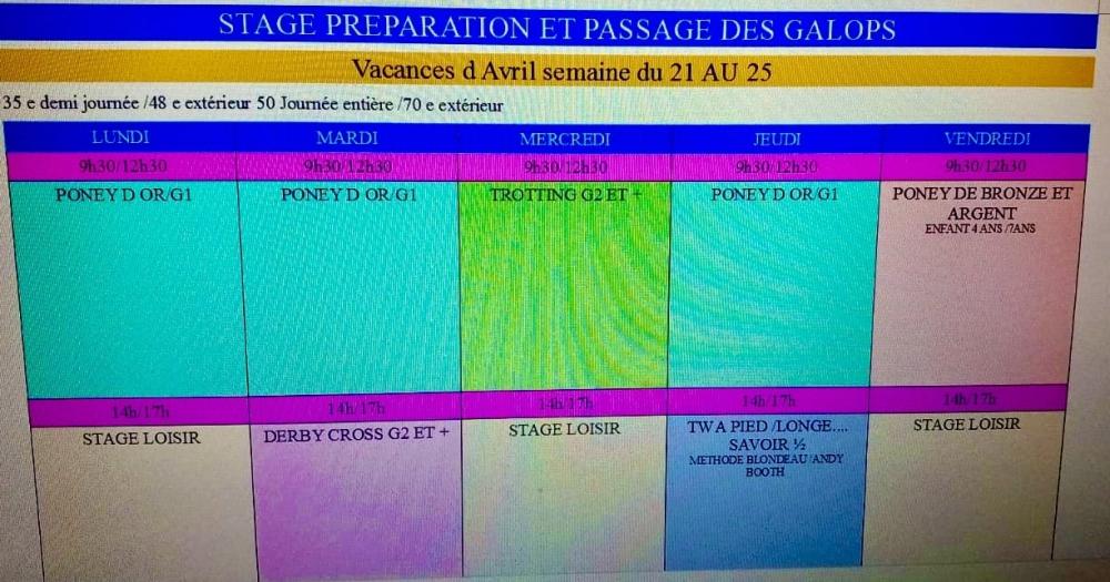 Vacances de Pâques 2025 programmes 1er semaine 